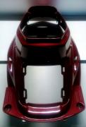 Carena posteriore rossa metallizzato originale per MBK Booster