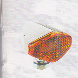 Freccia cromata lente arancio per Moto vari modelli