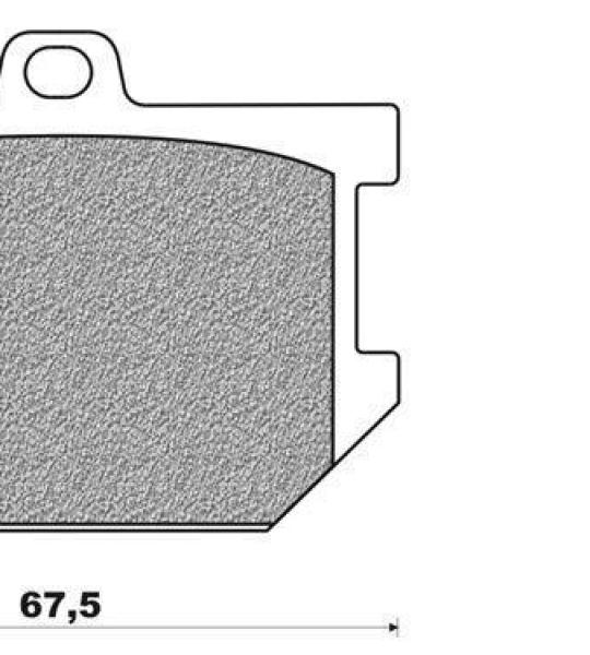 Coppia pasticche anteriore per Yamaha XS 250 '78, XS 250 D-E dal '79, 