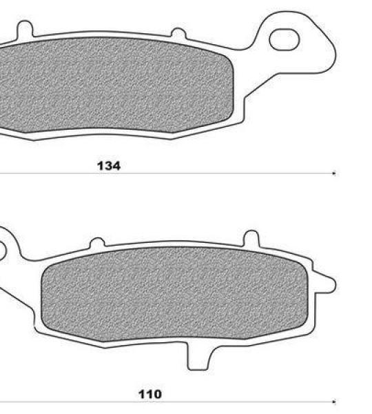 Coppia pasticche anteriori per Kawasaki VN 400 Classic, Suzuki G