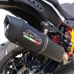 Scarico GPR compatibile con Ktm LC 8 Super Adventure 1290 - S - R - T 2017-2020 - Furore Evo4 Nero