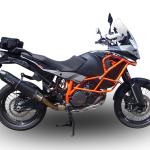 Scarico GPR compatibile con Ktm LC 8 Super Adventure 1290 - S - R - T 2017-2020 - Furore Evo4 Nero