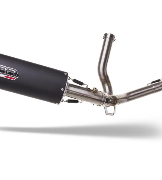 Scarico GPR compatibile con Suzuki V-Strom 650 2021-2025 - Furore Evo4 Nero