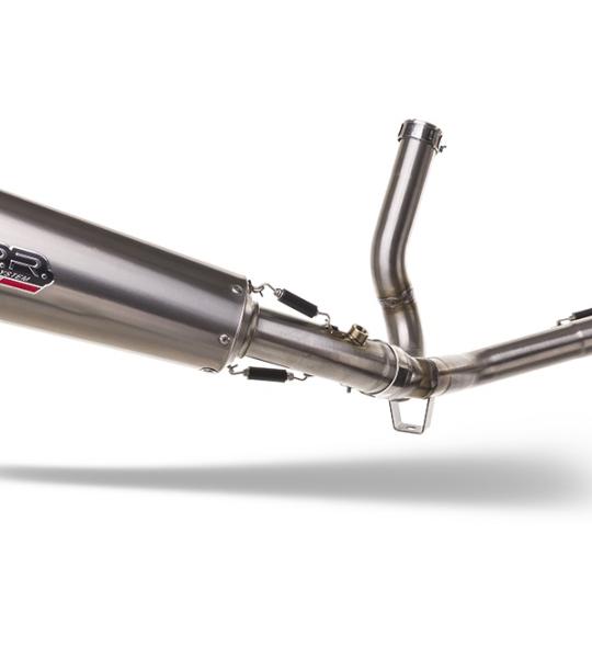 Scarico GPR compatibile con Suzuki V-Strom DL650 2004-2011 - Gpe Ann. titanium