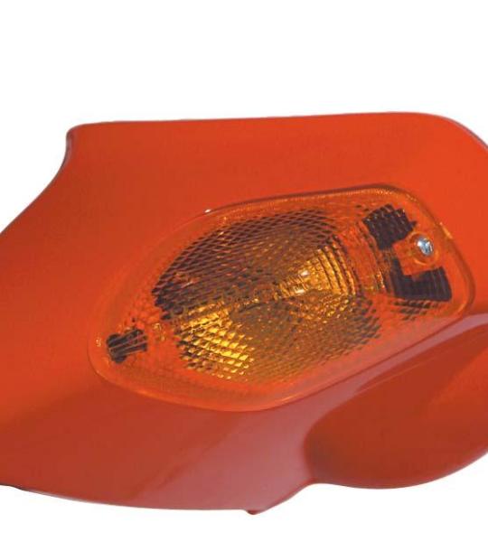 Specchio sinistro rosso con freccia per Ducati 907 IE