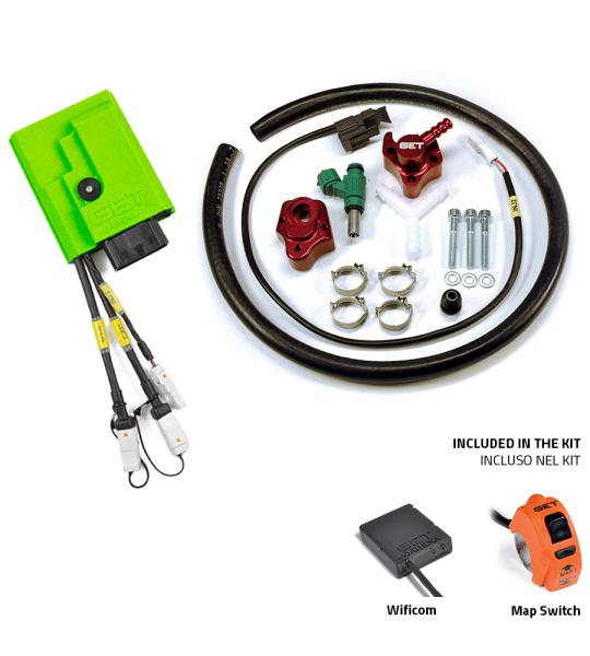 CENTRALINA MOTO RX1 PRO CON WIFI-COM, MAP SWITCH E KIT SECONDO INIETTORE