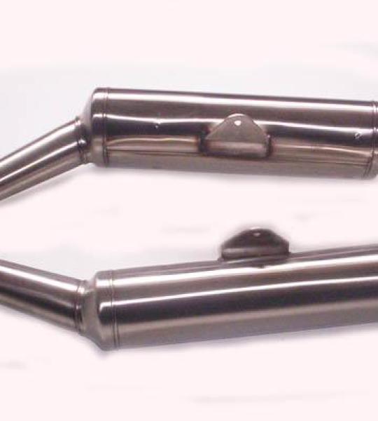 Coppia silenziatori Inox Originali Omologati destro 90766 - sinistro 90767 per Cagiva Raptor 650
