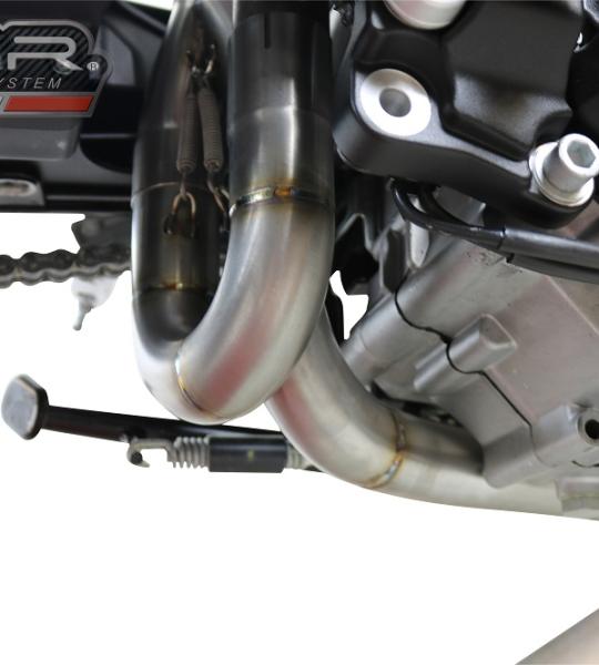 Scarico GPR compatibile con Aprilia Shiver 900 2017-2020 -  Decatalizzatore -  Collettore decatalizzore -  applicazione racing