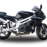 Scarico GPR compatibile con Aprilia Sl -Falco 1000 2000-2004 -  Trioval -  Coppia di terminali di scarico omologati -  forniti con db killer removibili e raccordi specifici