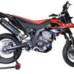 Scarico GPR compatibile con Aprilia Rx 125 2018-2020 -  Furore Evo4 Poppy -  Terminale di scarico omologato -  fornito con db killer estraibile -  catalizzatore e raccordo specifico