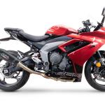 Scarico GPR compatibile con Triumph Daytona 660 2023-2025 - GP Evo4 Black Titanium