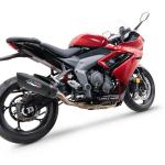 Scarico GPR compatibile con Triumph Daytona 660 2023-2025 - GP Evo4 Black Titanium