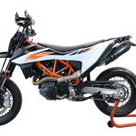 Scarico GPR compatibile con Ktm Enduro 690 R 2021-2024 -  Furore Evo4 Nero -  Terminale di scarico omologato -  fornito con db killer estraibile -  catalizzatore e raccordo specifico
