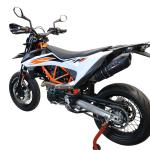 Scarico GPR compatibile con Ktm Smc 690 R  2021-2024 -  Furore Evo4 Nero -  Terminale di scarico omologato -  fornito con db killer estraibile -  catalizzatore e raccordo specifico