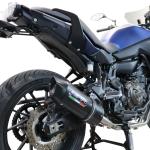 Scarico GPR compatibile con Yamaha Tracer 700 2020-2021 - Furore Nero