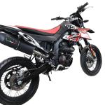 Scarico GPR compatibile con Aprilia Rx 125 2021-2024 -  Furore Evo4 Nero -  Terminale di scarico omologato -  fornito con db killer estraibile -  catalizzatore e raccordo specifico