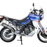 Scarico GPR compatibile con Aprilia Tuareg 660 2021-2024 -  Dual Poppy -  Scarico omologato -  silenziatore con db killer estraibile e raccordo specifico
