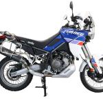 Scarico GPR compatibile con Aprilia Tuareg 660 2021-2024 -  Furore Evo4 Nero -  Scarico omologato -  silenziatore con db killer estraibile e raccordo specifico