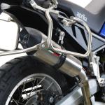 Scarico GPR compatibile con Aprilia Tuareg 660 2021-2024 -  GP Evo4 Titanium -  Scarico omologato -  silenziatore con db killer estraibile e raccordo specifico