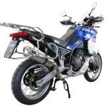 Scarico GPR compatibile con Aprilia Tuareg 660 2021-2024 -  Satinox  -  Scarico omologato -  silenziatore con db killer estraibile e raccordo specifico