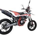 Scarico GPR compatibile con Beta RR 125 4T Motard 2019-2020 - Furore Evo4 Nero