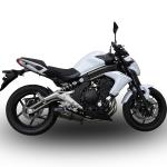 Scarico GPR compatibile con Kawasaki Er 6 N - F 2012-2016 - Gpe Ann. Poppy