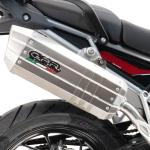 Scarico GPR compatibile con Aprilia Caponord 1200 2013-2016 -  Hyper Sonic Inox -  Scarico omologato -  silenziatore con db killer estraibile e raccordo specifico