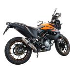 Scarico GPR compatibile con Ktm Adventure 390 2021-2024 -  Deeptone Inox -  Scarico omologato -  silenziatore con db killer estraibile e raccordo specifico