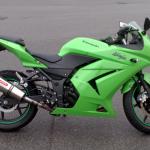 Scarico GPR compatibile con Kawasaki Z250  2013-2016 -  Gpe Ann. titanium -  Scarico omologato -  silenziatore con db killer estraibile e raccordo specifico