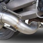 Scarico GPR compatibile con Aprilia Caponord 1200 2013-2016 -  Satinox -  Scarico omologato -  silenziatore con db killer estraibile e raccordo specifico