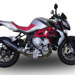 Scarico GPR compatibile con Mv Agusta Brutale 800 2012-2016 - Gpe Ann. Poppy