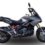 Scarico GPR compatibile con Aprilia Caponord 1200 2013-2016 -  Furore Nero -  Scarico omologato -  silenziatore con db killer estraibile e raccordo specifico