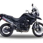 Scarico GPR compatibile con Triumph Tiger 800 - Xr - Xc - Xrx - Xcx - Xrt - Xca 2011-2016 - Trioval