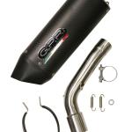 Scarico GPR compatibile con Kawasaki Versys 1000 I.E. 2021-2024 - Furore Evo4 Nero