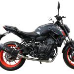 Scarico GPR compatibile con Yamaha Mt-07 2021-2024 - Furore Evo4 Poppy