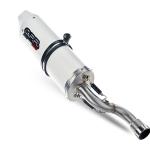Scarico GPR compatibile con Aprilia Rx 125 2018-2020 -  Albus Ceramic -  Terminale di scarico Racing -  con raccordo specifico e db killer estraibile -  non conforme per uso stradale