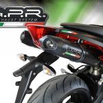 Scarico GPR compatibile con Aprilia Dorsoduro 900 2017-2020 -  Furore Nero -  Coppia di silenziatori di scarico racing -  con raccordo -  articolo senza omologazione