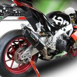 Scarico GPR compatibile con Aprilia Rsv4 1000 2017-2020 -  Furore Nero -  Terminale di scarico racing -  con raccordo -  senza omologazione