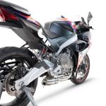Scarico GPR compatibile con Aprilia RS 457 2024-2025 -  Ghost Inox -  Scarico completo racing -  fornito con db killer estraibile e collettore -  non legale per uso stradale