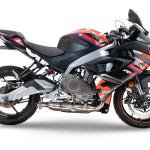 Scarico GPR compatibile con Aprilia RS 457 2024-2025 -  Ghost Inox -  Scarico completo racing -  fornito con db killer estraibile e collettore -  non legale per uso stradale