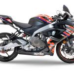Scarico GPR compatibile con Aprilia RS 457 2024-2025 -  Ghost Inox -  Scarico completo racing -  fornito con db killer estraibile e collettore -  non legale per uso stradale