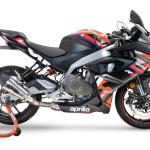 Scarico GPR compatibile con Aprilia RS 457 2024-2025 -  GP Evo4 Titanium -  Scarico completo omologato - fornito con db killer estraibile - catalizzatore e collettore