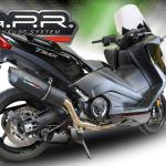 Scarico GPR compatibile con Yamaha T-Max 530 2017-2021 - Furore Evo4 Nero