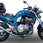 Scarico GPR compatibile con Suzuki Gsf 1200 Bandit - S 1997-2004 - Deeptone Inox