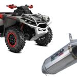 Scarico GPR compatibile con Can Am Outlander 650 XT 2013-2023 - PENTACROSS INOX