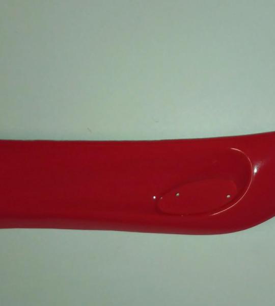 Carena sotto pedana sinistro rosso Italjet Formula 50