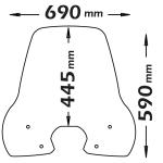 Parabrezza Classic Per Peugeot Belville 125-200