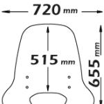 Parabrezza Classic Per Aprilia Scarabeo 50-100 Dal 2014-