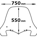 Parabrezza Classic Per Kymco People S 50/125/200 2006 - 2012