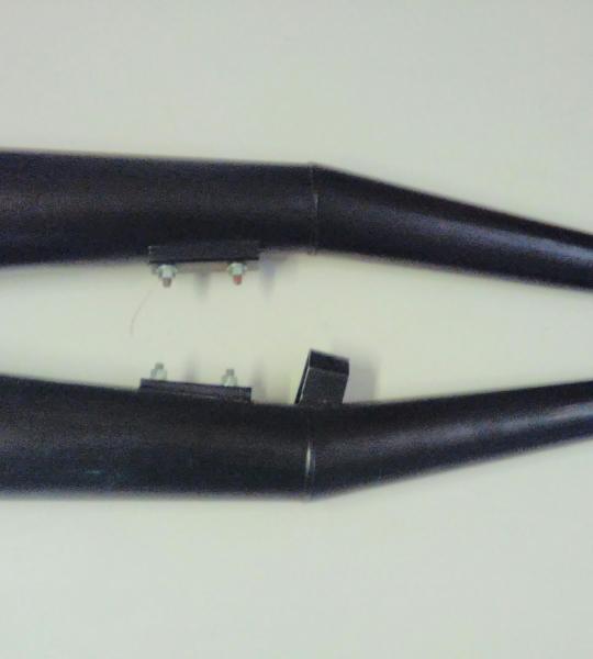 Coppia silenziatori neri per Suzuki 1100 E